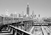 CTA Blue Line at Eisenhower Expressway and Ashland Avenue