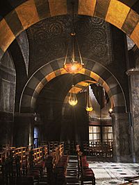 Charlemagne's chapel at his palace in Aachen.