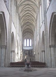 Interior of the Cathedral of Magdeburg, looking towards the Grave of Otto I.