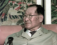 South Korean Chung Ju-yung, founder and honorary chairman of Hyundai Group