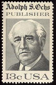 A U.S. Postage Stamp commemorating Ochs.