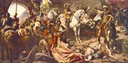 Hungarian, Austrian and Christian forces capturing back Buda