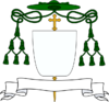 One form for the coat of arms of a Roman Catholic bishop.