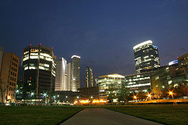 Santa Fe financial district in Mexico City
