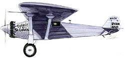 Illustration of the Spirit of St. Louis