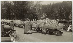 An early Dragon Day parade, circa 1920