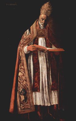 Pope Gregory I, by Francisco de Zurbarán.