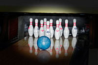 bowling ball pins ten