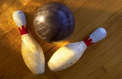 A Bowling Ball and Pins