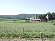 A dairy farm near Oxford, New York.