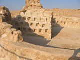 Dovecote at Masada, where ashes were probably stored—the openings have been shown to be too small for pigeons to fit.