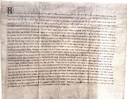 A peace agreement between Gediminas and the Order
