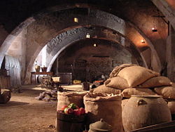 Warehouse of the Cistercian monastery of Santa María de Huerta in the province of Soria