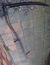 A traditional wooden scythe