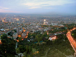 View of Ankara City Center from Atakule Tower, NE direction