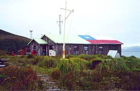The main building of the Chilean lighthouse station