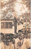 Lynching of Lige Daniels, Center, Texas, August 3, 1920.