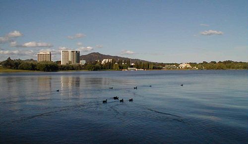 View across west basin from Acton Peninsula.
