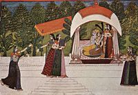 An eighteenth century Rajput painting.