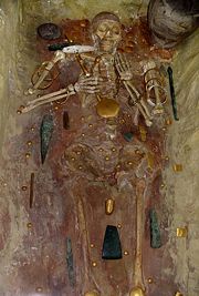 A burial at Varna, with some of the world's oldest gold jewelry