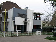 The Rietveld Schröder House—the only building realized completely according to the principles of De Stijl.