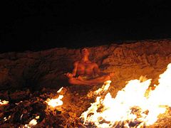 The fire of the Yanar Dag.