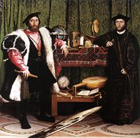 Holbein's 1533 painting The Ambassadors