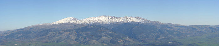 Mount Hermon Panoramic, from Manara on the Naftali heights