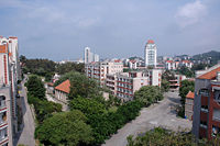 Xiamen University campus, viewing from "Furong 7" students dorm.
