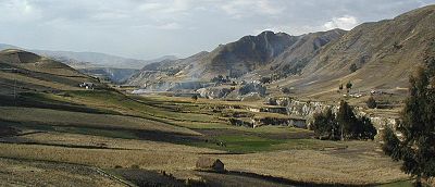 Rift valley near Quilotoa, Ecuador.