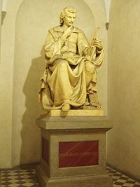 Torricelli's statue in the Museo di Storia Naturale di Firenze.