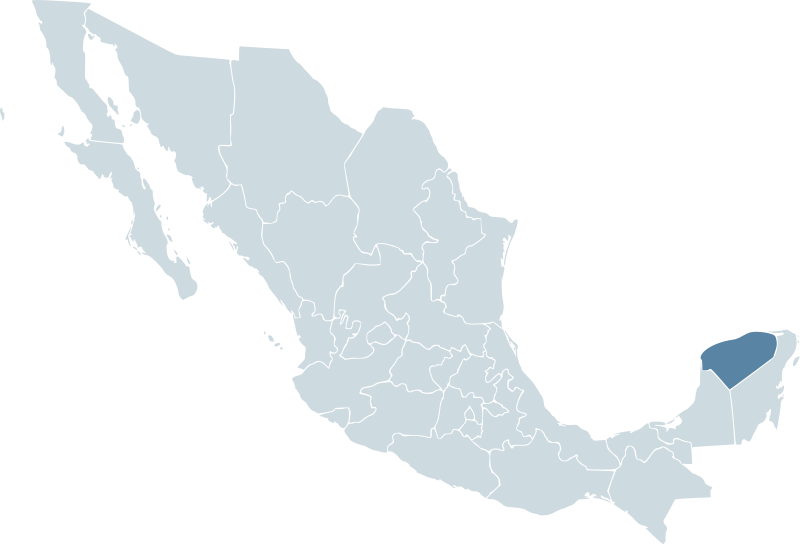 Image:Mexico map, MX-YUC.svg