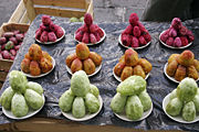 Prickly pear fruit for sale at a market, Zacatecas Mexico