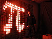 LED panels allow for smaller sets of interchangeable LEDs to be one large display.