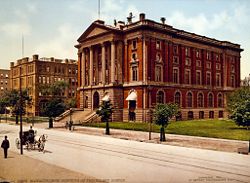 The Rogers Building, Boston, in existence from 1866 to 1938, the first building on MIT campus.