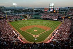 Los Angeles Angels at Anaheim Major League Baseball Stadium