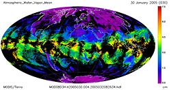 Mean Atmospheric Water Vapor.