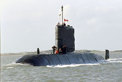 HMCS Windsor, a Victoria-class diesel-electric hunter-killer (SSK) submarine