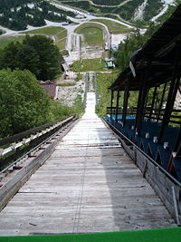 The largest jump in the world, in Planica, Slovenia