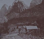 The Crawford ranch was located near the mouth of Zion Canyon, in Springdale
