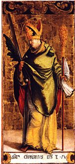 Cyprian of Cathage: "He can no longer have God for his Father who has not the Church for his mother."