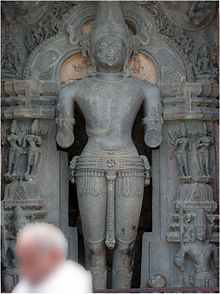 Statue of the Sun God Surya in the Sun Temple in Konark, Orissa, India.
