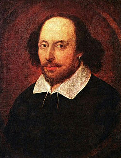 The famous Chandos portrait that is believed to be of William Shakespeare