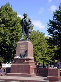 Statue near Mariinsky Theatre in St. Petersburg.