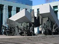 Warsaw monument to the heroes of the Warsaw Uprising.