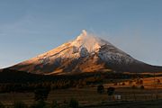 The south side of Popocatépetl, as viewed from Paso de Cortez.