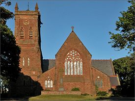 The modern Anglican Peel Cathedral.