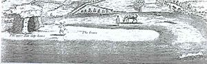 Stukeley's drawings such as this 1722 prospect of Kit's Coty House have provided valuable information on monuments since damaged.