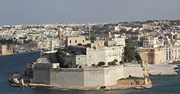 The battlements at Birgu.