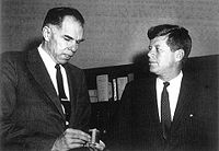 President Kennedy and his Atomic Energy Commission Chairman, Glenn Seaborg.